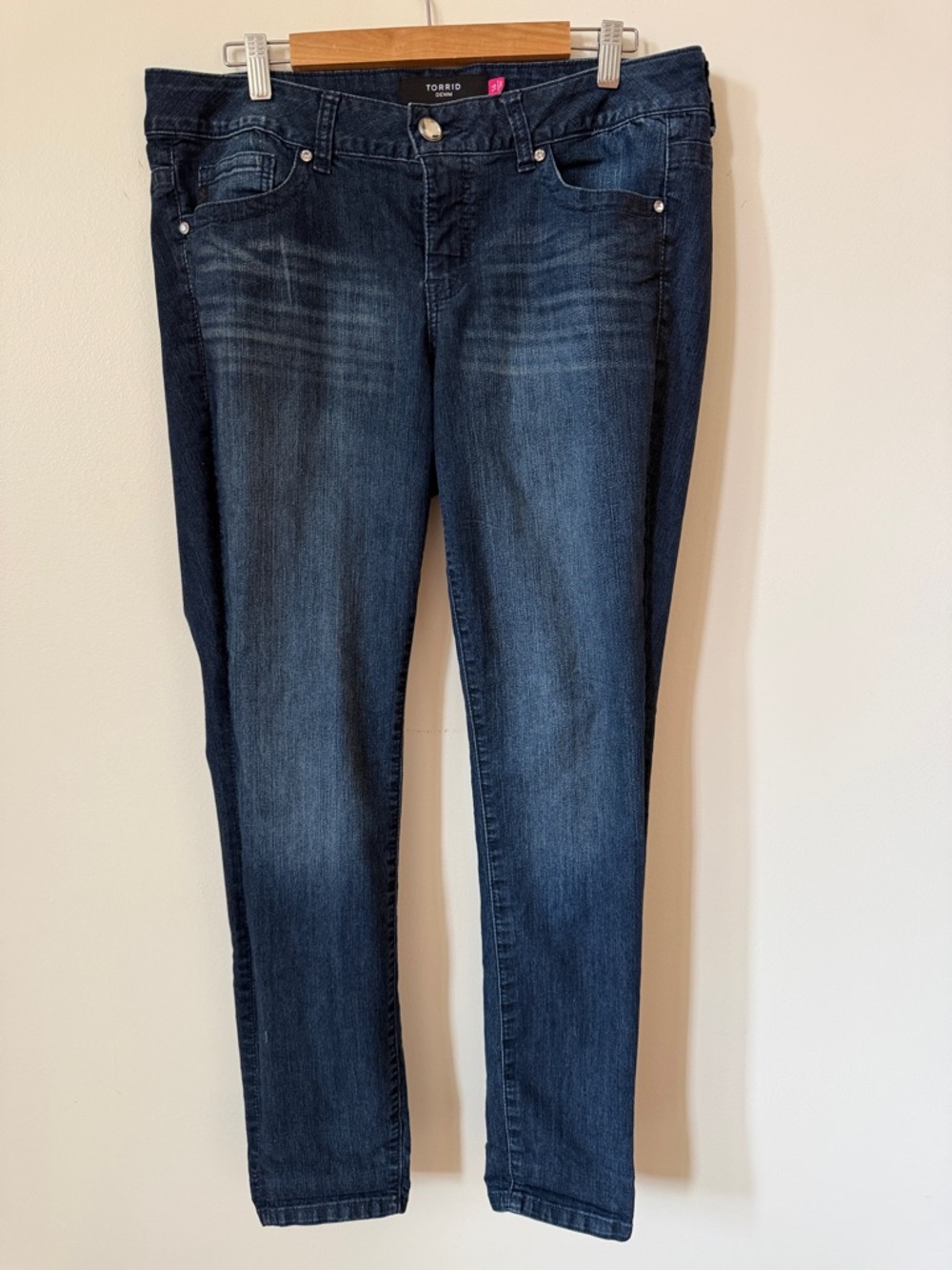 Torrid Dark Blue Skinny Jeans